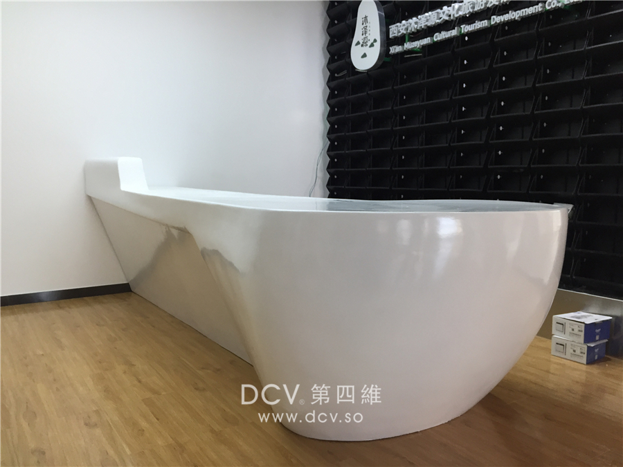 西安-沐泽源文化旅游GRG前台由西安DCV第四维创意工厂定制加工